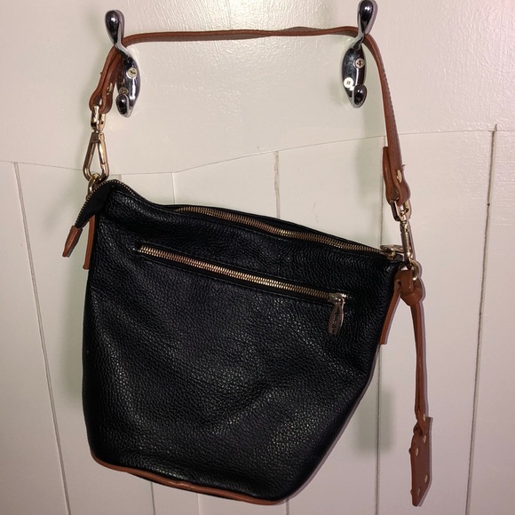 Small black & brown leather Valentina Shoulder bag - Picture 5 of 6
